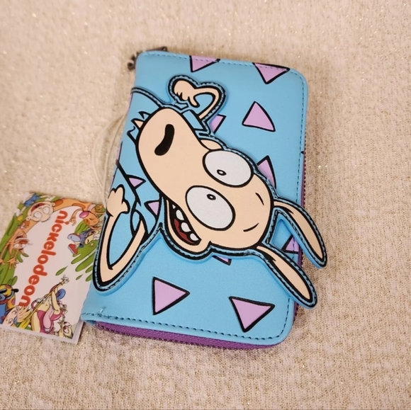 Loungefly Nickelodeon Rockos Modern Life Zip Around Wallet NEW - Picture 8 of 14